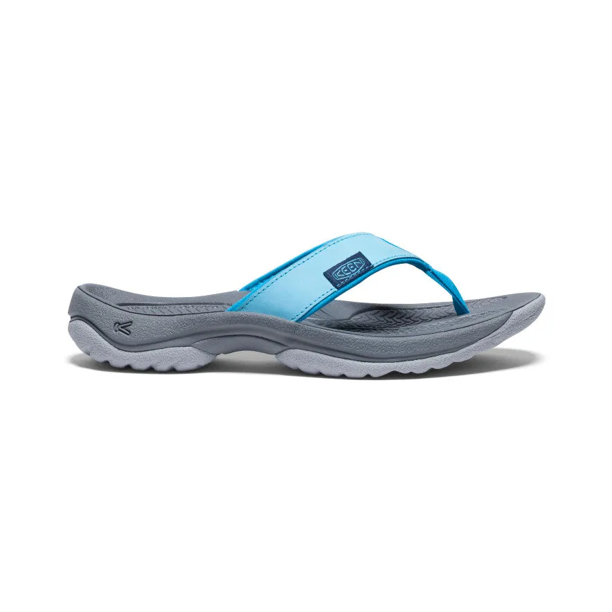 Women's Kona Leather Flip-Flop | Blue Atoll/Blue Danube sold by Keen