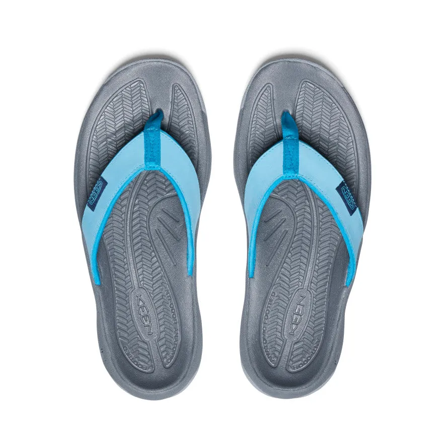 Women's Kona Leather Flip-Flop | Blue Atoll/Blue Danube sold by Keen product image thumbnail 4