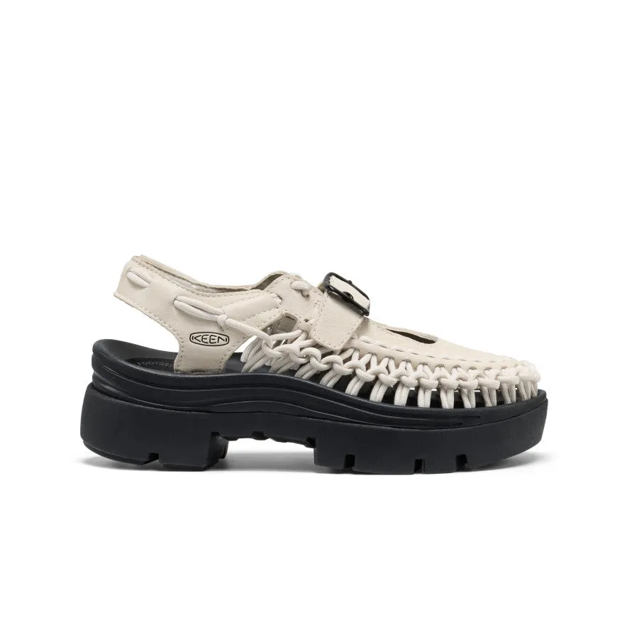 All Gender UNEEK PLT Mary Jane Sneaker | Birch Smooth Lea sold by Keen