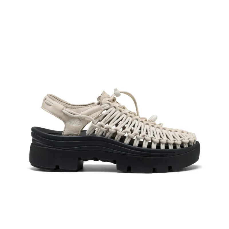 All Gender UNEEK PLT Sneaker  |  Birch Smooth Lea made by Keen