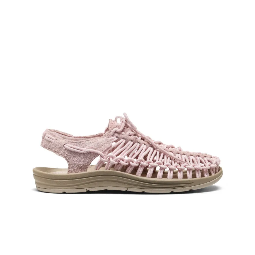 All Gender UNEEK Leather Sneaker | Pale Lilac/Plaza Taupe sold by Keen