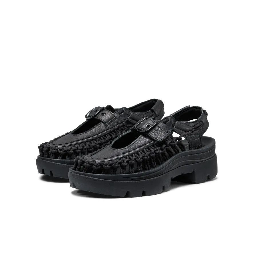 All Gender UNEEK PLT Mary Jane Sneaker | Black Smooth Lea sold by Keen product image thumbnail 2