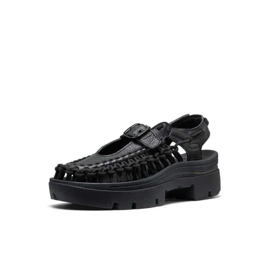 All Gender UNEEK PLT Mary Jane Sneaker | Black Smooth Lea sold by Keen product image thumbnail 3