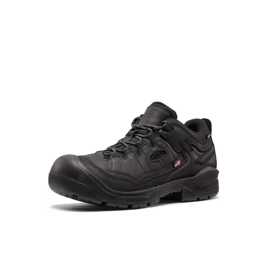 Men's Targhee IV Waterproof Work Shoe (Soft Toe) | Black/Black sold by Keen product image thumbnail 3