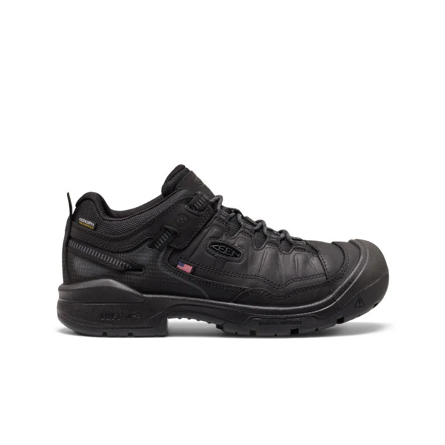 Men's Targhee IV Waterproof Work Shoe (Soft Toe) | Black/Black sold by Keen