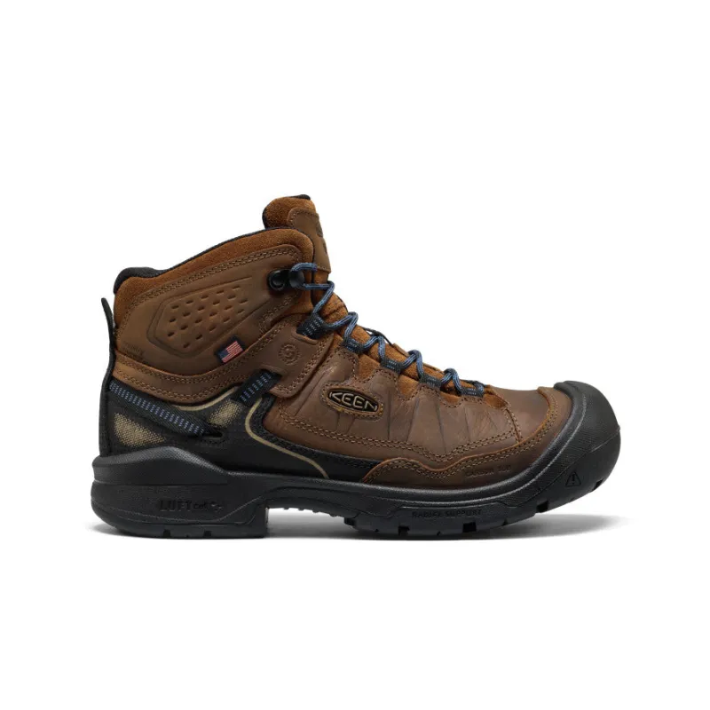 Men's Targhee IV LTR Waterproof Work Boot (Carbon Toe)  |  Bison/Black sold by Keen