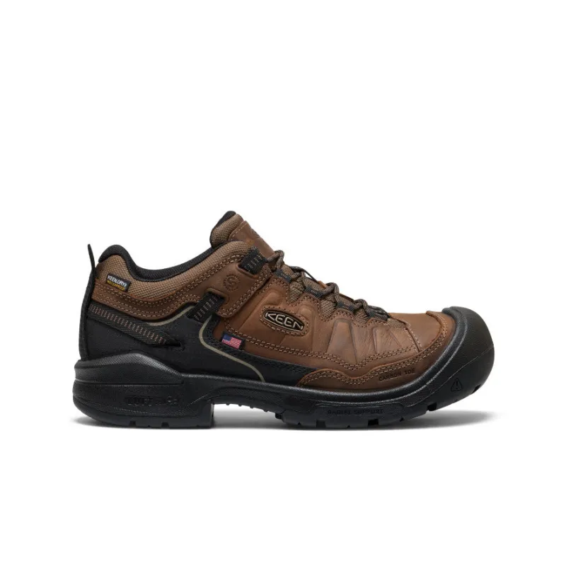 Men's Targhee IV Waterproof Work Shoe (Carbon Toe)  |  Dark Earth/Black sold by Keen
