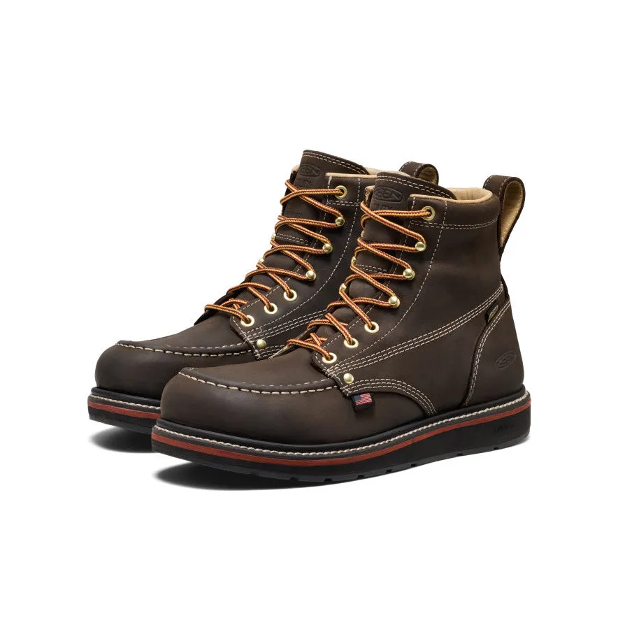 Men's Liberty 6" Waterproof Boot (Carbon Toe) | Coffee Bean/Black sold by Keen product image thumbnail 2