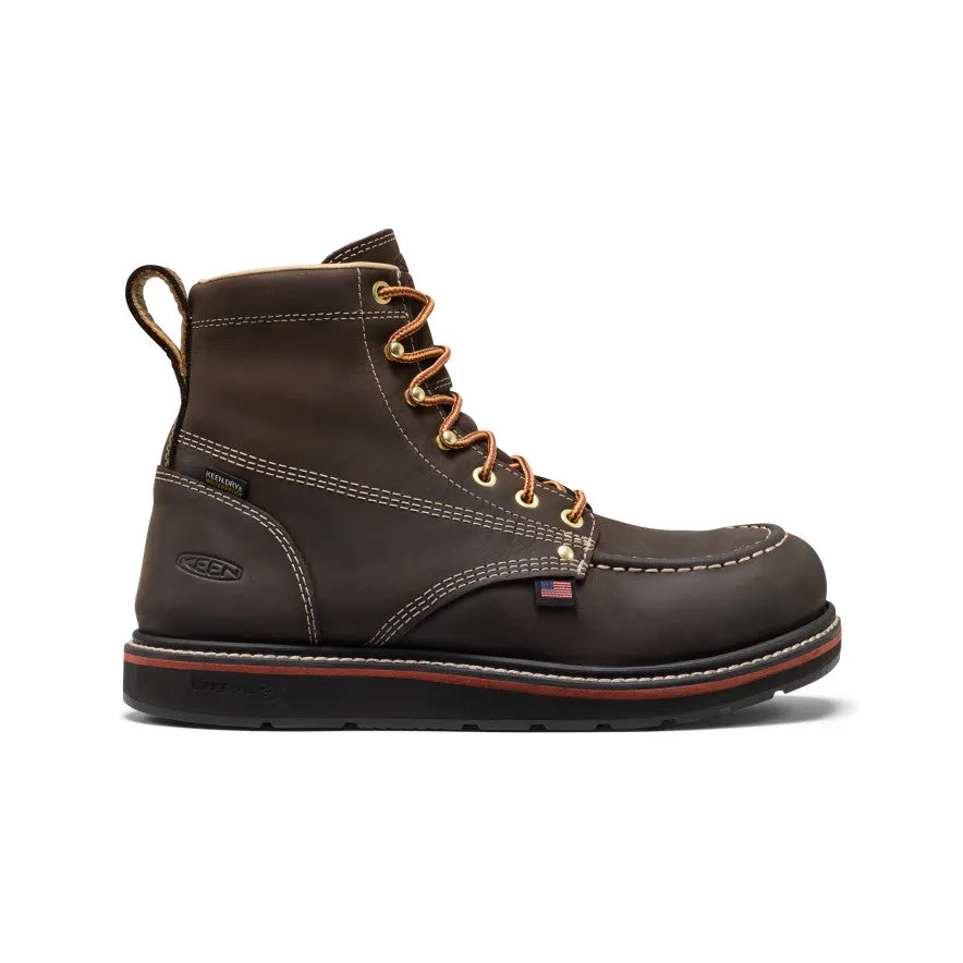 Men's Liberty 6" Waterproof Boot (Carbon Toe) | Coffee Bean/Black sold by Keen