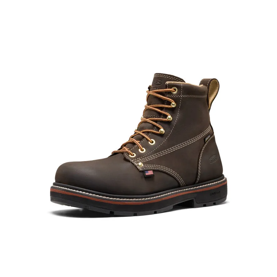 Men's Liberty 6" Waterproof 90° Heel Boot (Carbon Toe) | Coffee Bean/Black sold by Keen product image thumbnail 3