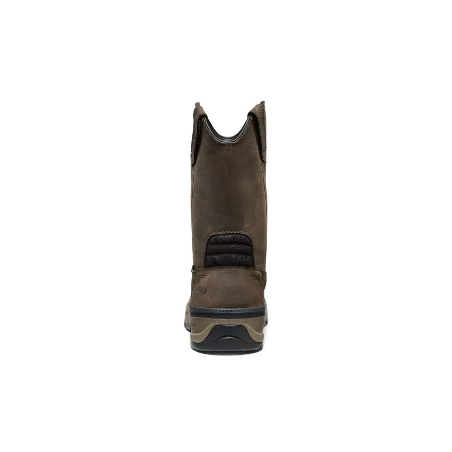 Men's Flatland Pull-On Waterproof Work Boot (Carbon Toe) | Dark Brown/Black sold by Keen product image thumbnail 5