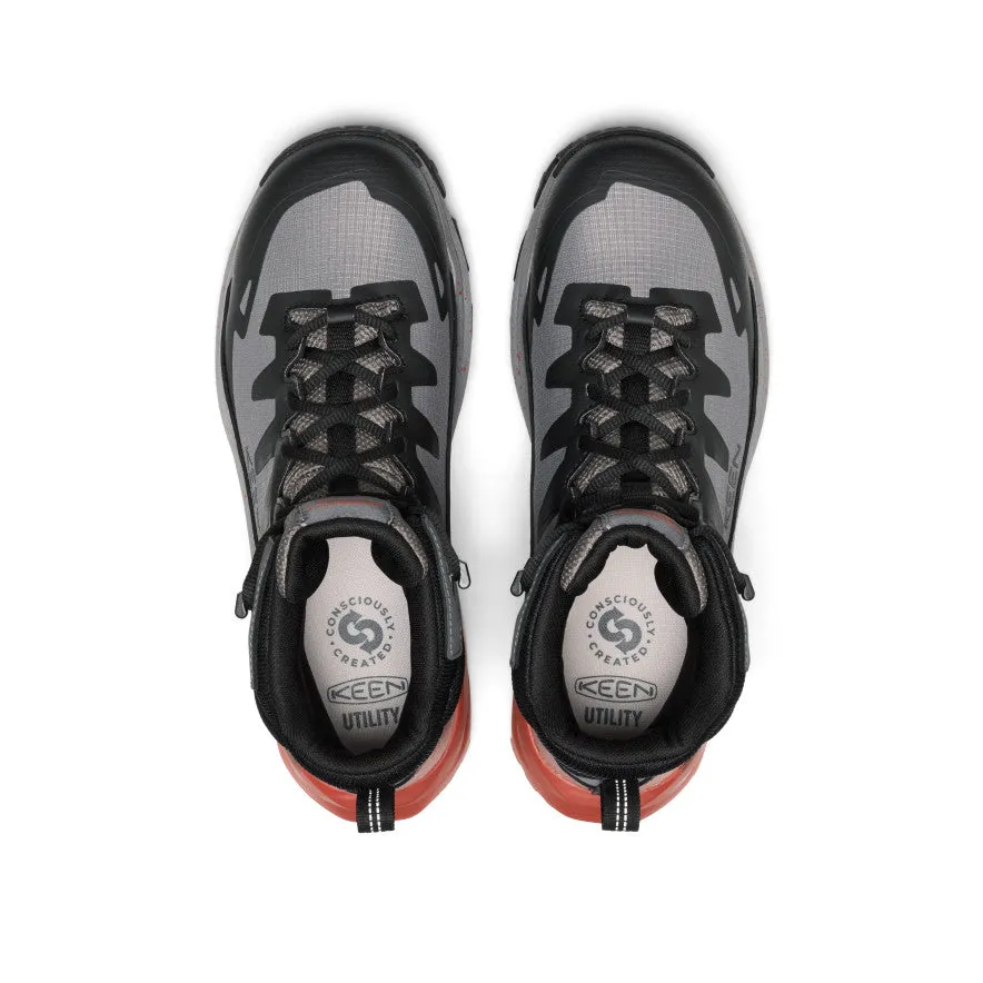 Men's Targhee Blur Waterproof Work Boot (Carbon Toe) | Steel Grey/Black sold by Keen product image thumbnail 4