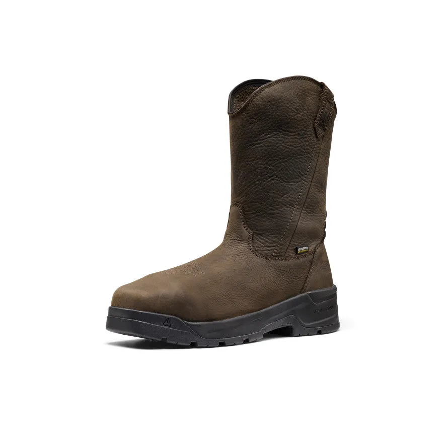 Men's CSA Flatland Pull-On Waterproof Work Boot INT MET (Carbon Toe) | Dark Brown/Black sold by Keen product image thumbnail 3