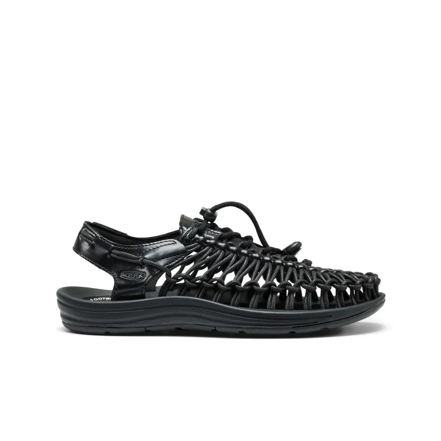 All Gender UNEEK Leather Sneaker | Perseid Black sold by Keen