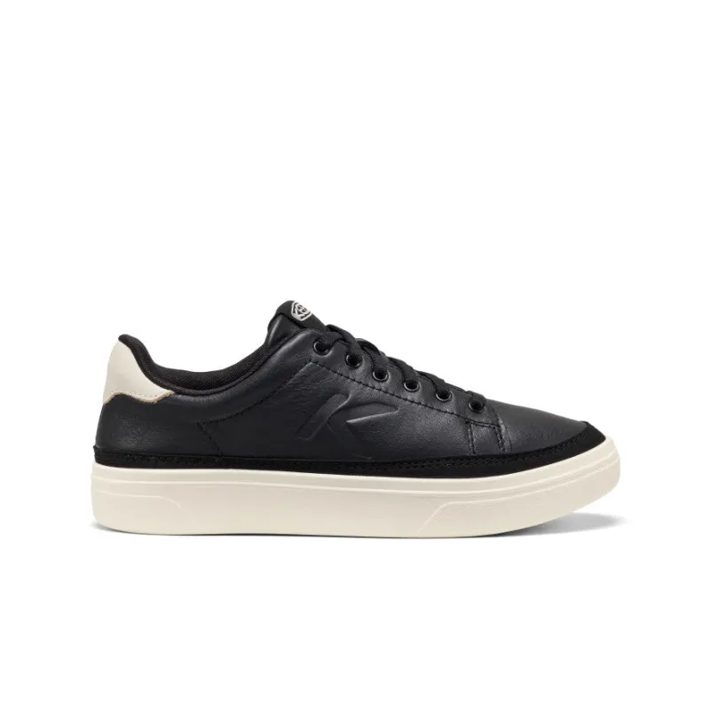 Women's KM1 Leather Sneaker  |  Black/Birch made by Keen