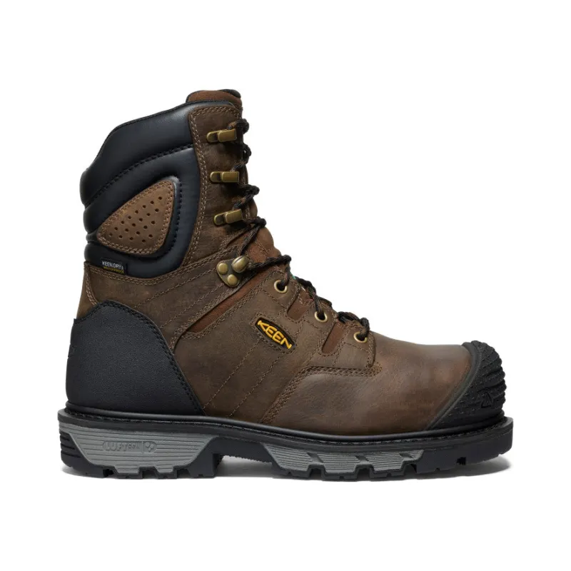Men's CSA Camden 8" Waterproof Boot (Carbon Toe) | Dark Earth/Black made by Keen
