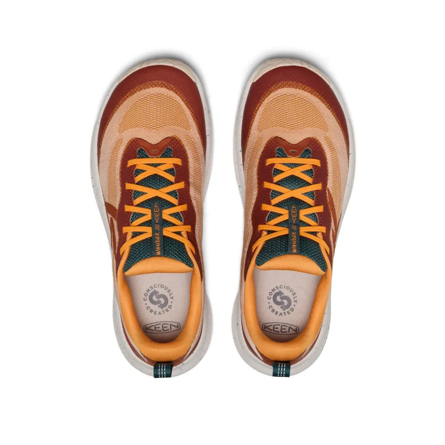 Men's Wander Trail Running Shoe | Fossil Orange/Carrot Curl sold by Keen product image thumbnail 4