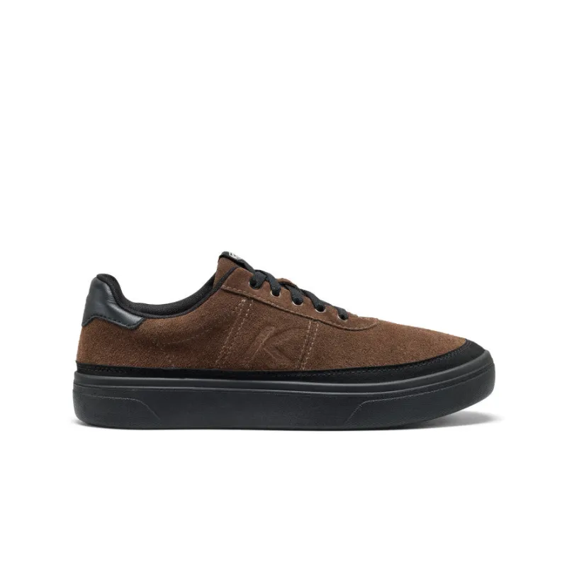 Men's KM4 Leather Sneaker | Dark Earth/Black made by Keen
