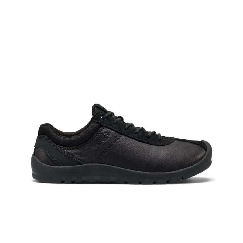 Women's Jasper Decon Leather Sneaker  |  Black/Black made by Keen