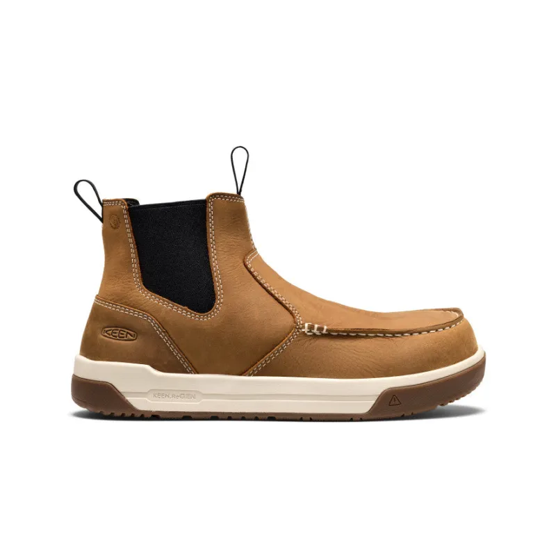 Men's Gibson Chelsea Work Boot (Carbon Toe)  |  Belgian/Gum made by Keen