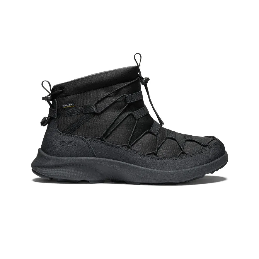 Men's UNEEK SNK Waterproof Chukka | Triple Black/Black sold by Keen