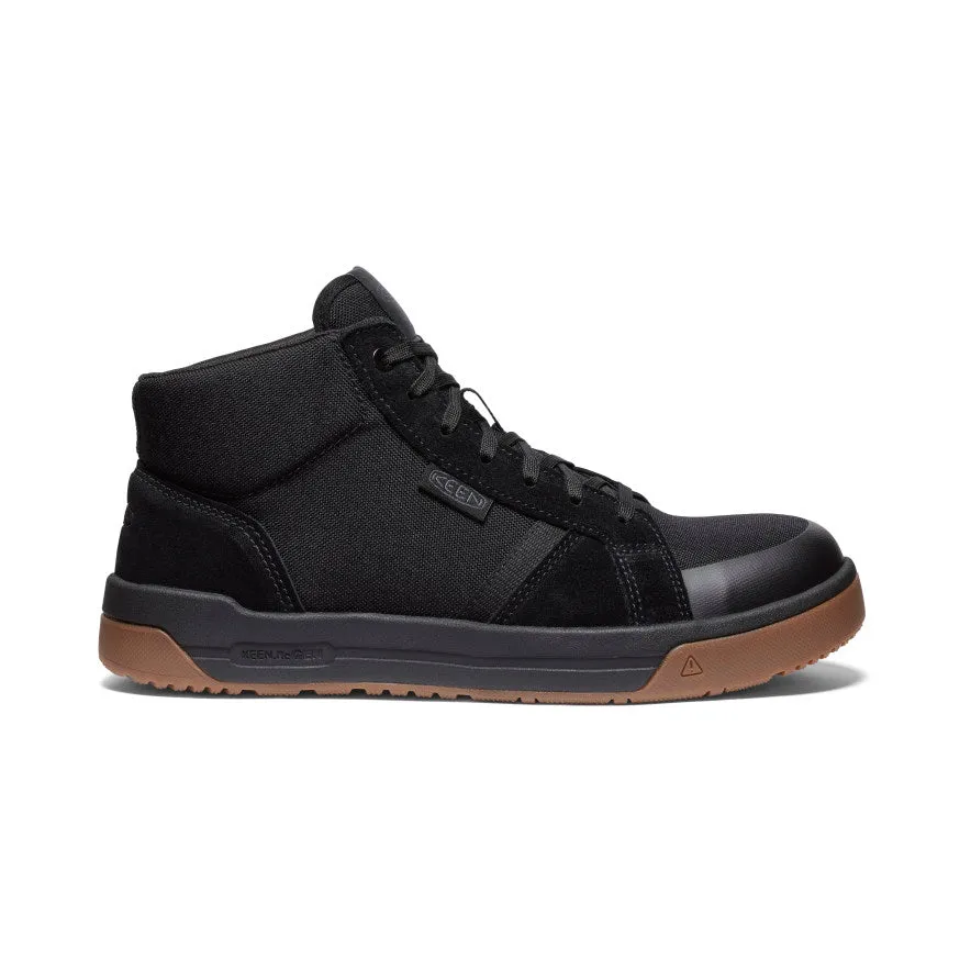 Men's Kenton Mid Work Shoe (Carbon Toe) | Black/Gum sold by Keen