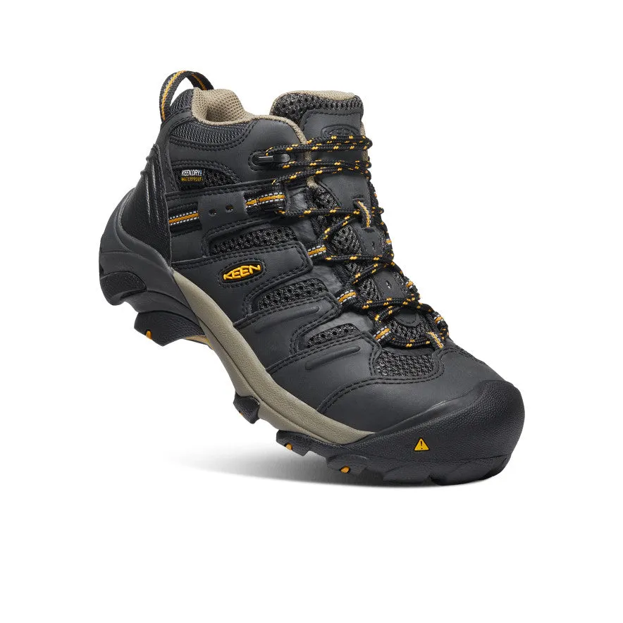 Women's Lansing Waterproof Mid (Steel Toe) | Raven/Tawny Olive sold by Keen product image thumbnail 3