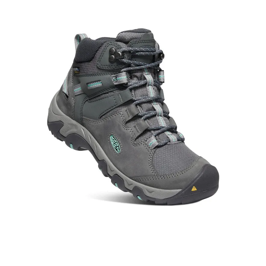 Women's Steens Leather Waterproof Boot | Steel Grey/Ocean Wave sold by Keen product image thumbnail 3