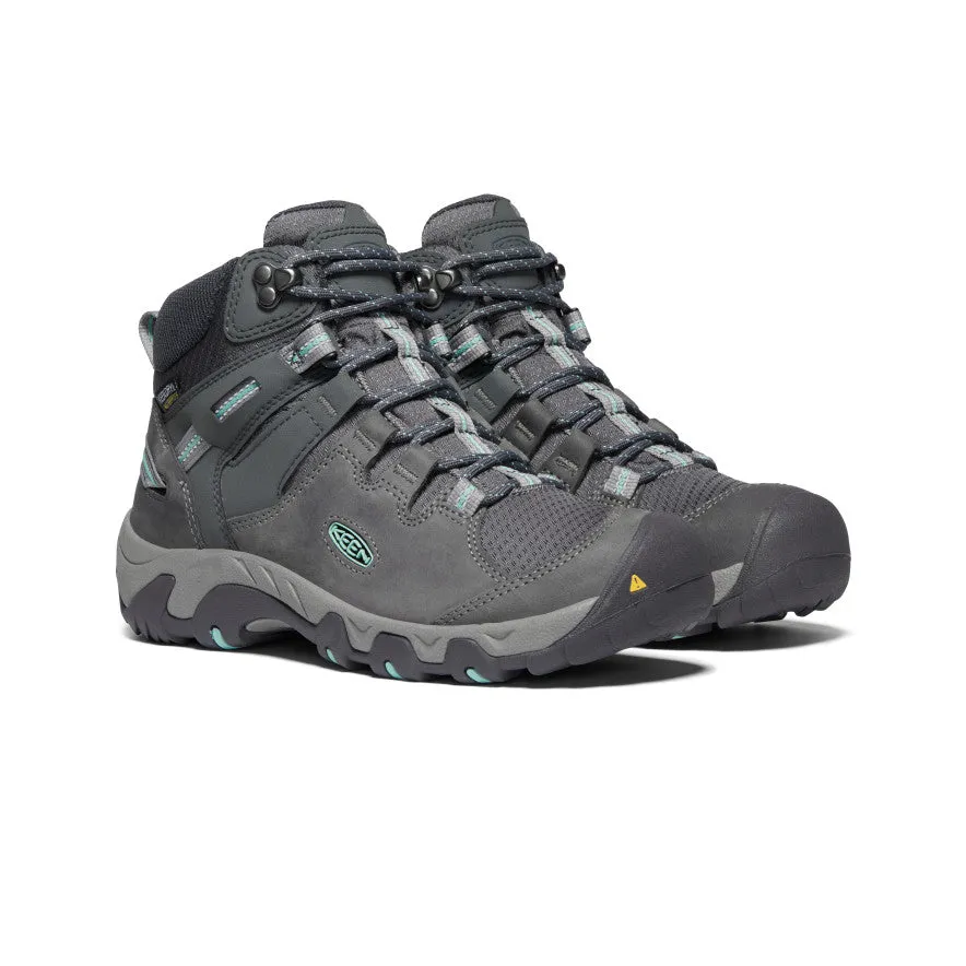 Women's Steens Leather Waterproof Boot | Steel Grey/Ocean Wave sold by Keen product image thumbnail 2