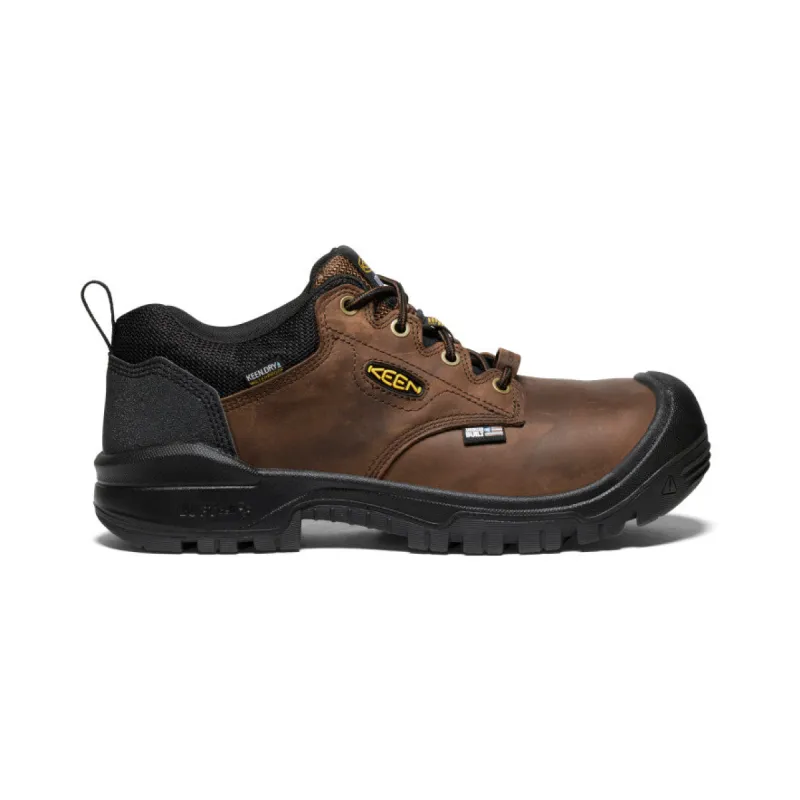 Men's Independence Oxford Waterproof Shoe (Carbon Toe)  |  Dark Earth/Black sold by Keen