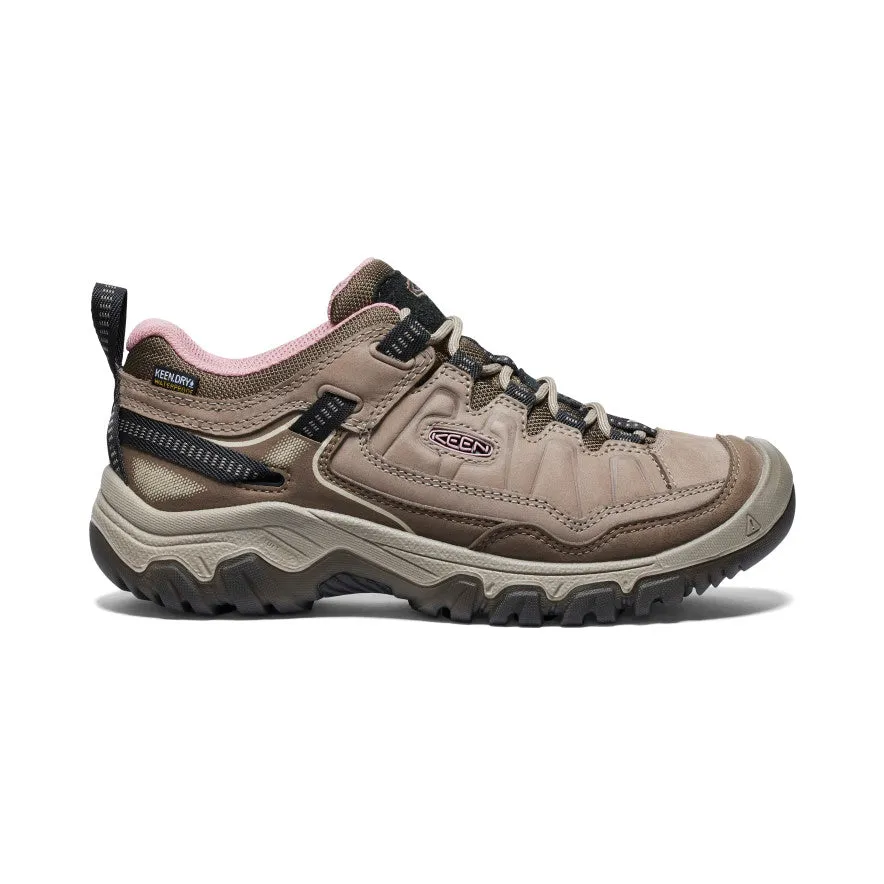 Women's Targhee IV Waterproof Hiking Shoe | Brindle/Nostalgia Rose sold by Keen