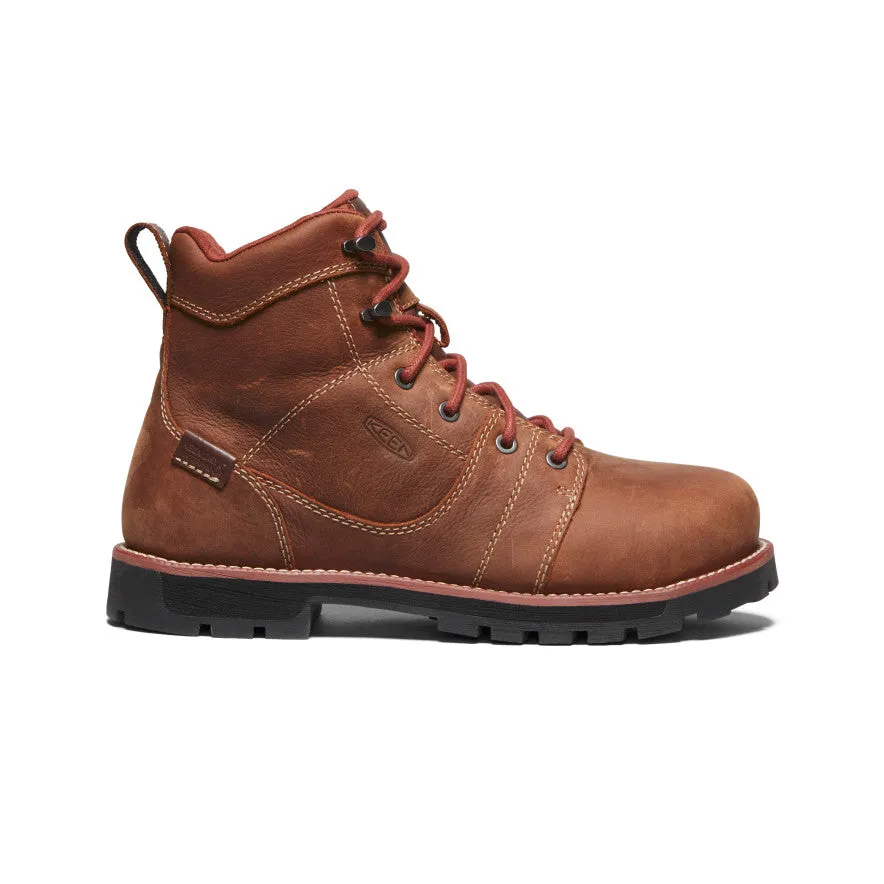 Women's Seattle 6" Waterproof Boot (Aluminum Toe) | Gingerbread/Black sold by Keen