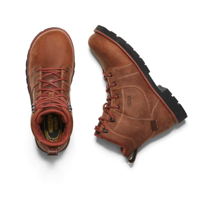 Women's Seattle 6" Waterproof Boot (Aluminum Toe) | Gingerbread/Black sold by Keen product image thumbnail 4