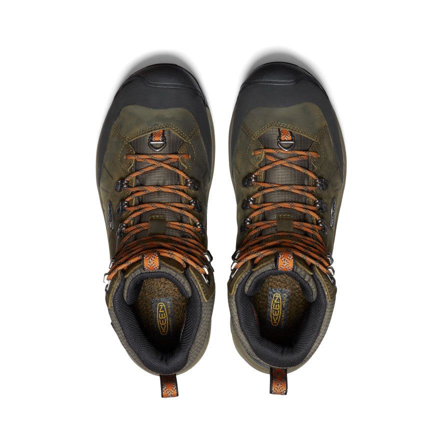 Men's Revel IV Polar Waterproof Boot | Dark Olive/Marmalade sold by Keen product image thumbnail 4