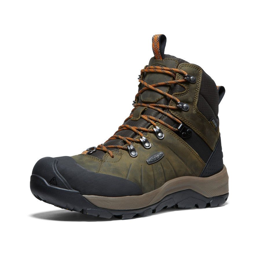 Men's Revel IV Polar Waterproof Boot | Dark Olive/Marmalade sold by Keen product image thumbnail 3