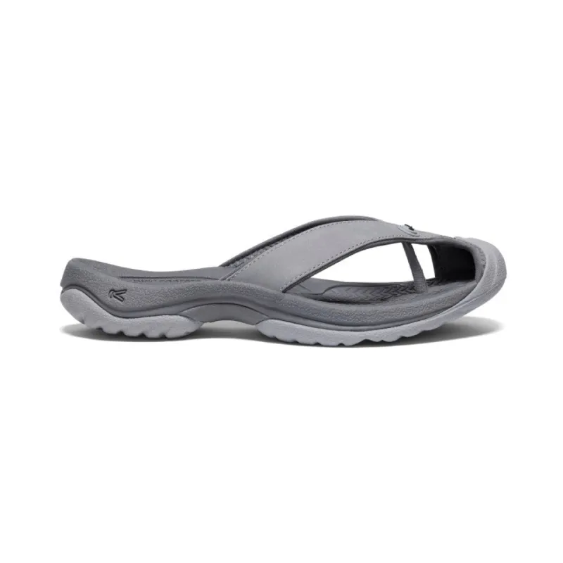 Women's Waimea Leather Flip-Flop  |  Alloy/Black sold by Keen
