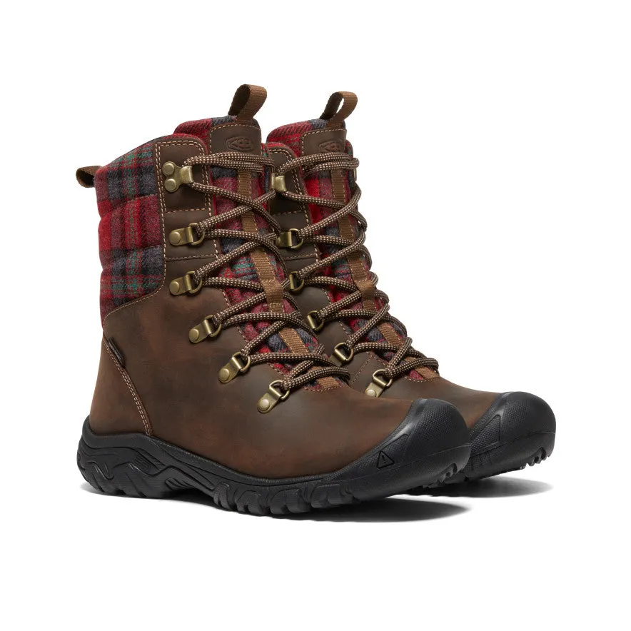 Women's Greta Waterproof Boot | Dark Brown/Red Plaid sold by Keen product image thumbnail 2
