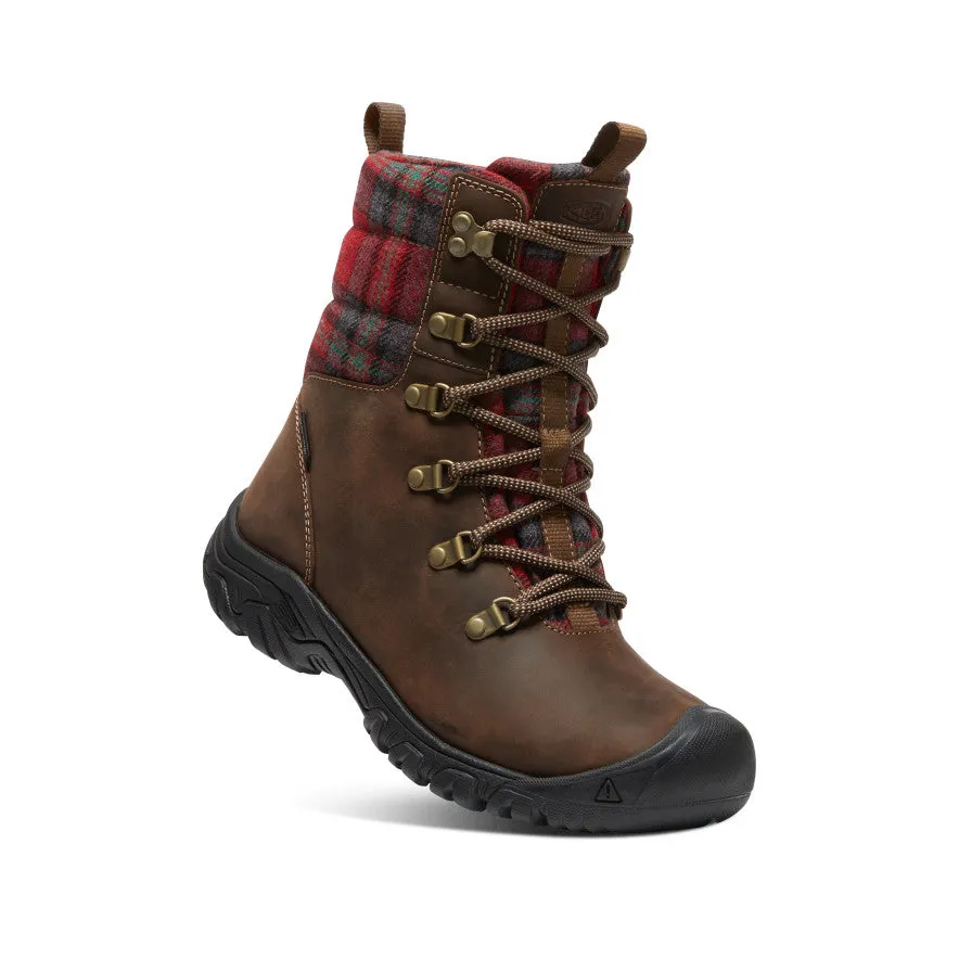 Women's Greta Waterproof Boot | Dark Brown/Red Plaid sold by Keen product image thumbnail 3