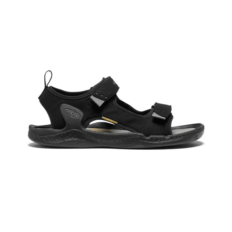 Men's Drift Creek Two-Strap Sandal | Black/Steel Grey sold by Keen