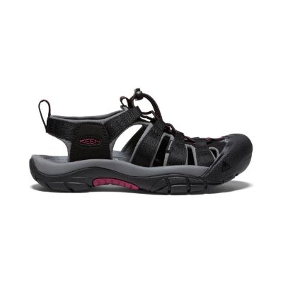 Women's Newport H2  |  Black/Raspberry Wine sold by Keen