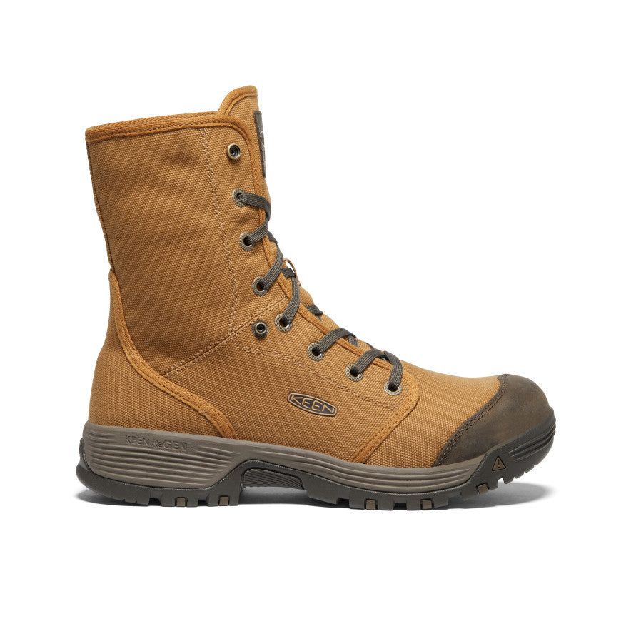 Men's Roswell Mid (Soft Toe) | Almond/Black Olive sold by Keen