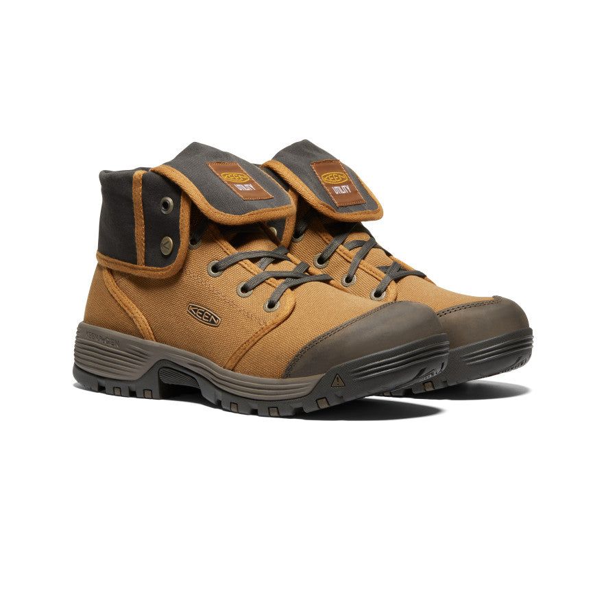Men's Roswell Mid (Soft Toe) | Almond/Black Olive sold by Keen product image thumbnail 3