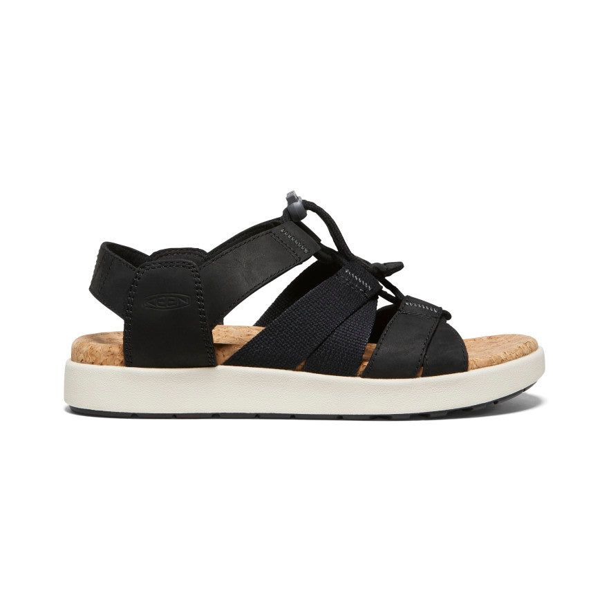 Women's Elle Mixed Strap Sandal | Black/Birch sold by Keen