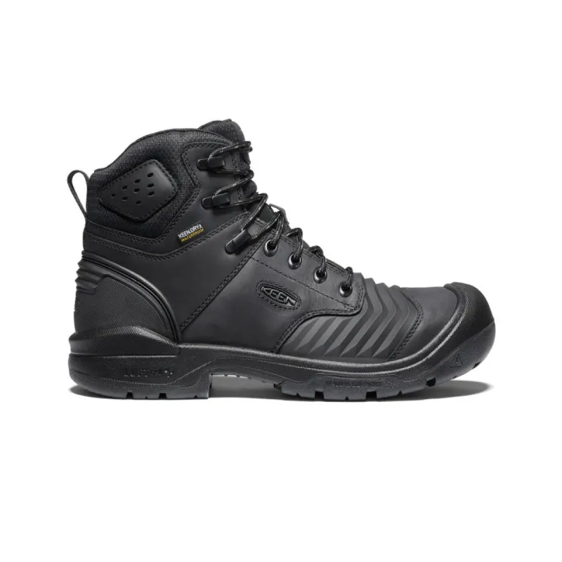 Men's Portland 6" Waterproof Boot (Carbon Toe)  |  Black/Black sold by Keen