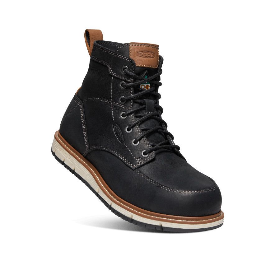 Men's CSA San Jose 6" (Aluminum Toe) | Black/Caramel Cafe sold by Keen product image thumbnail 3