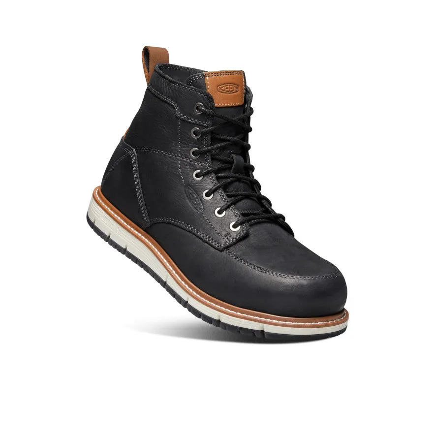 Men's San Jose 6" Boot (Aluminum Toe) | Black/Caramel Cafe sold by Keen product image thumbnail 3