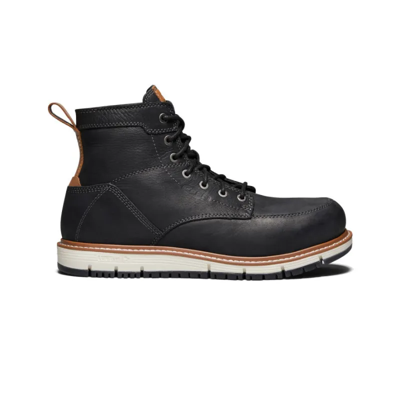 Men's San Jose 6" Boot (Aluminum Toe)  |  Black/Caramel Cafe sold by Keen