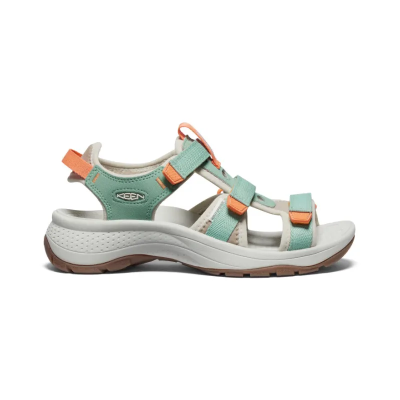 Women's Astoria West Open-Toe  |  Granite Green/Tangerine sold by Keen