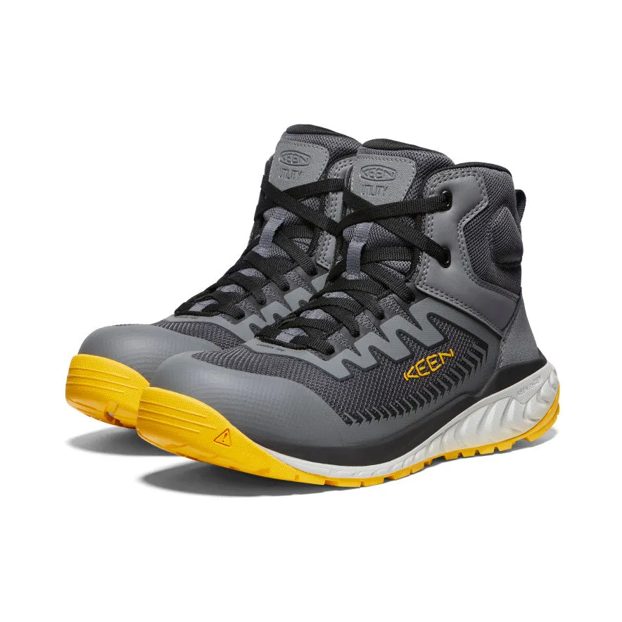Men's Arvada Mid Work Sneaker (Carbon Toe) | Black/Keen Yellow sold by Keen product image thumbnail 2
