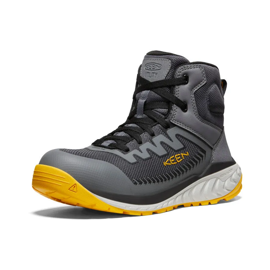 Men's Arvada Mid Work Sneaker (Carbon Toe) | Black/Keen Yellow sold by Keen product image thumbnail 3